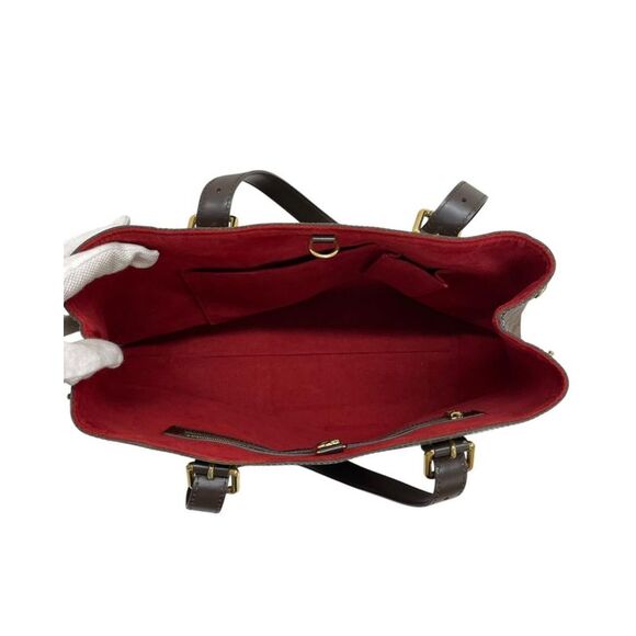 Pre Loved Louis Vuitton Lockit Damier Ebene Tote Women Brown Tote Bags - Picture 7 of 8